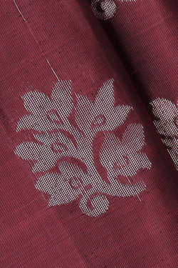 Collection of Dark Onion Pink Silk Saree in a gallery layout