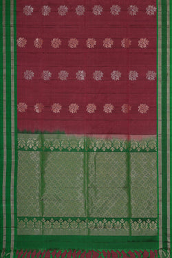 Collection of Dark Onion Pink Silk Saree in a gallery layout