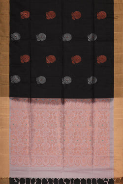 Image of Black Silk Saree