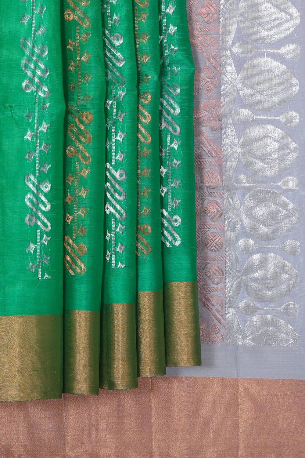 Collection of Green Silk Saree in a gallery layout