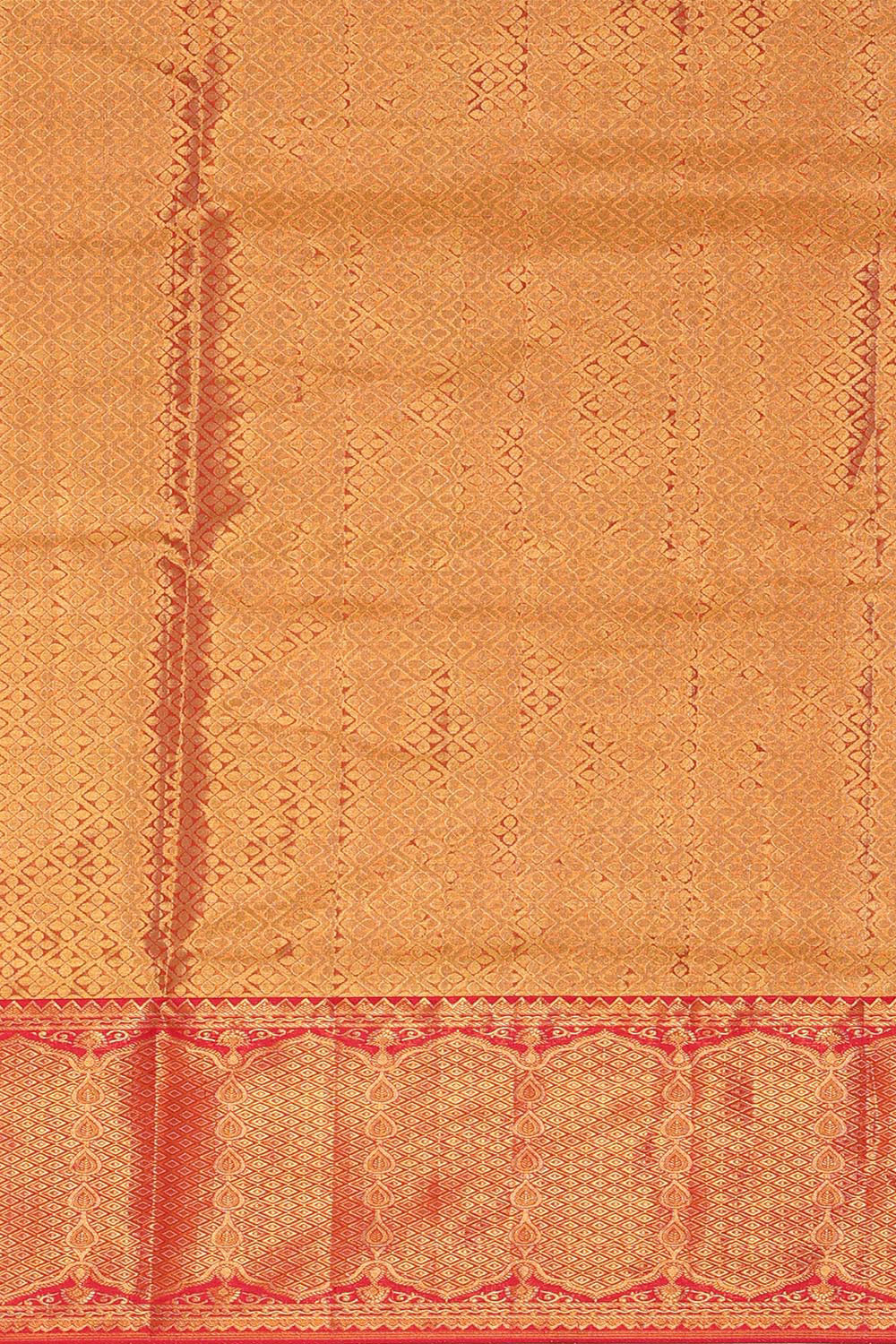 Collection of Kanchipattu Gold Tissue Brocade Saree in a gallery layout