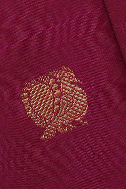 Collection of Kanchipattu Reddish Maroon Brocade Saree in a gallery layout