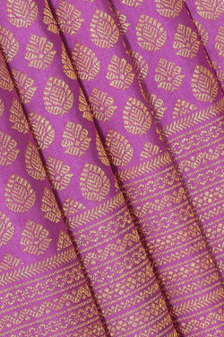 Collection of Kanchipattu Lavender Brocade Saree in a gallery layout