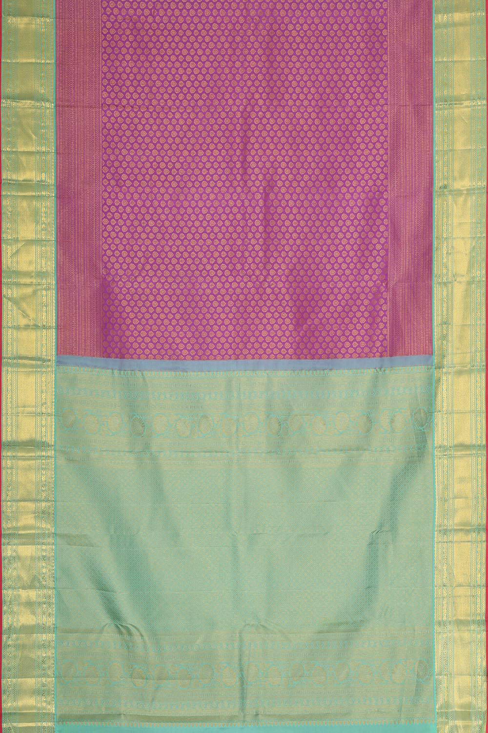 Collection of Kanchipattu Lavender Brocade Saree in a gallery layout