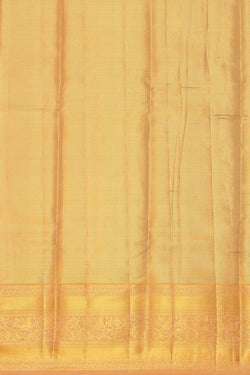 Collection of Kanchipattu Creamy Gold Tissue Brocade Saree in a gallery layout