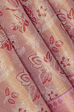 Collection of Kanchipattu Gold Tissue Brocade Saree in a gallery layout