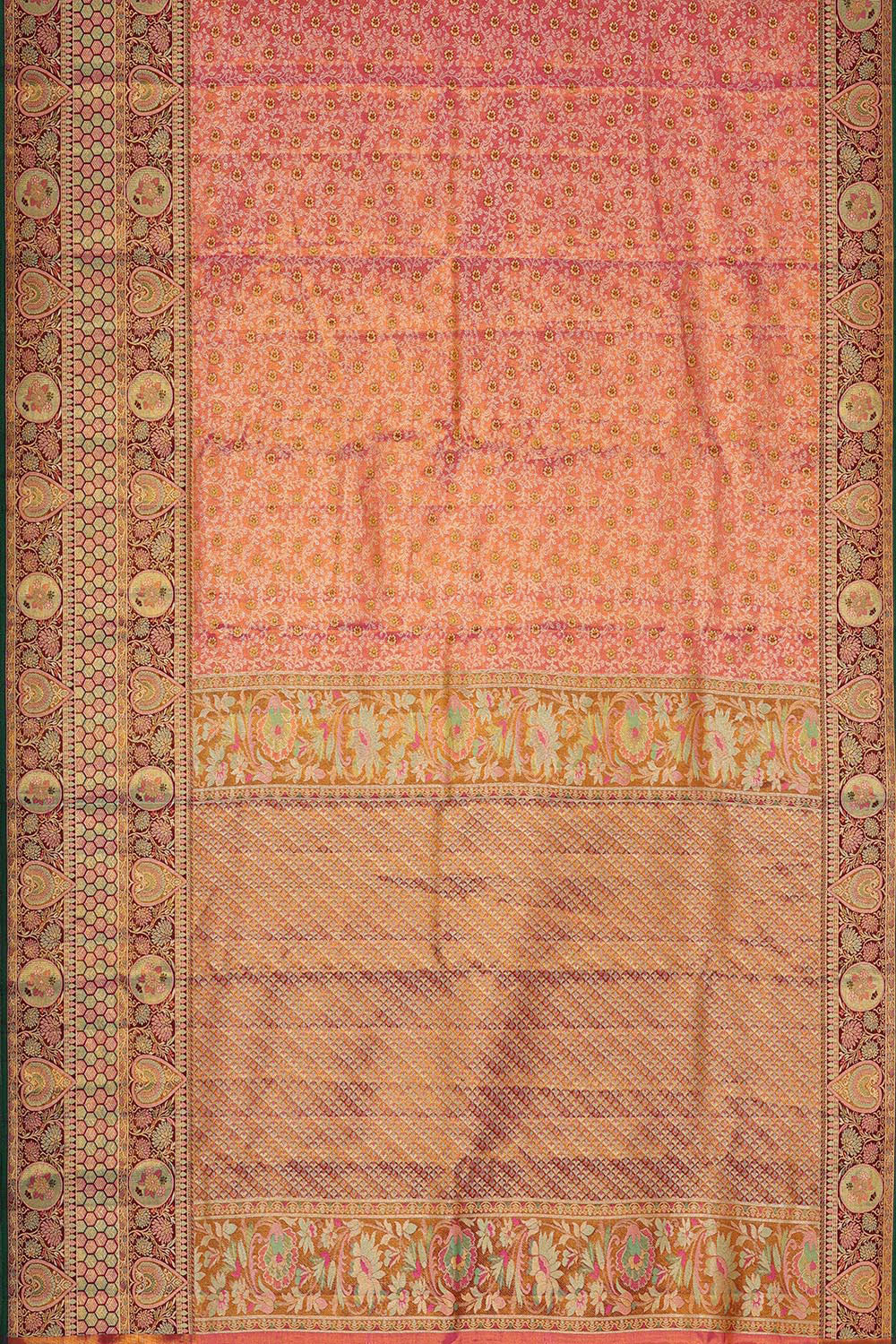 Collection of Kanchipattu Pink Brocade Saree in a gallery layout