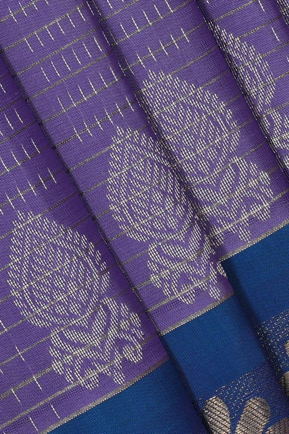 Kanchipattu Lavender Brocade Saree