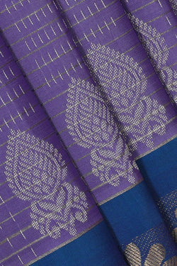 Image of Kanchipattu Lavender Brocade Saree