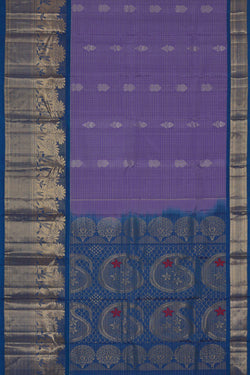 Image of Kanchipattu Lavender Brocade Saree