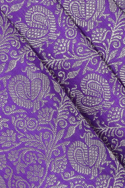 Collection of Kanchipattu Purple Brocade Saree in a gallery layout