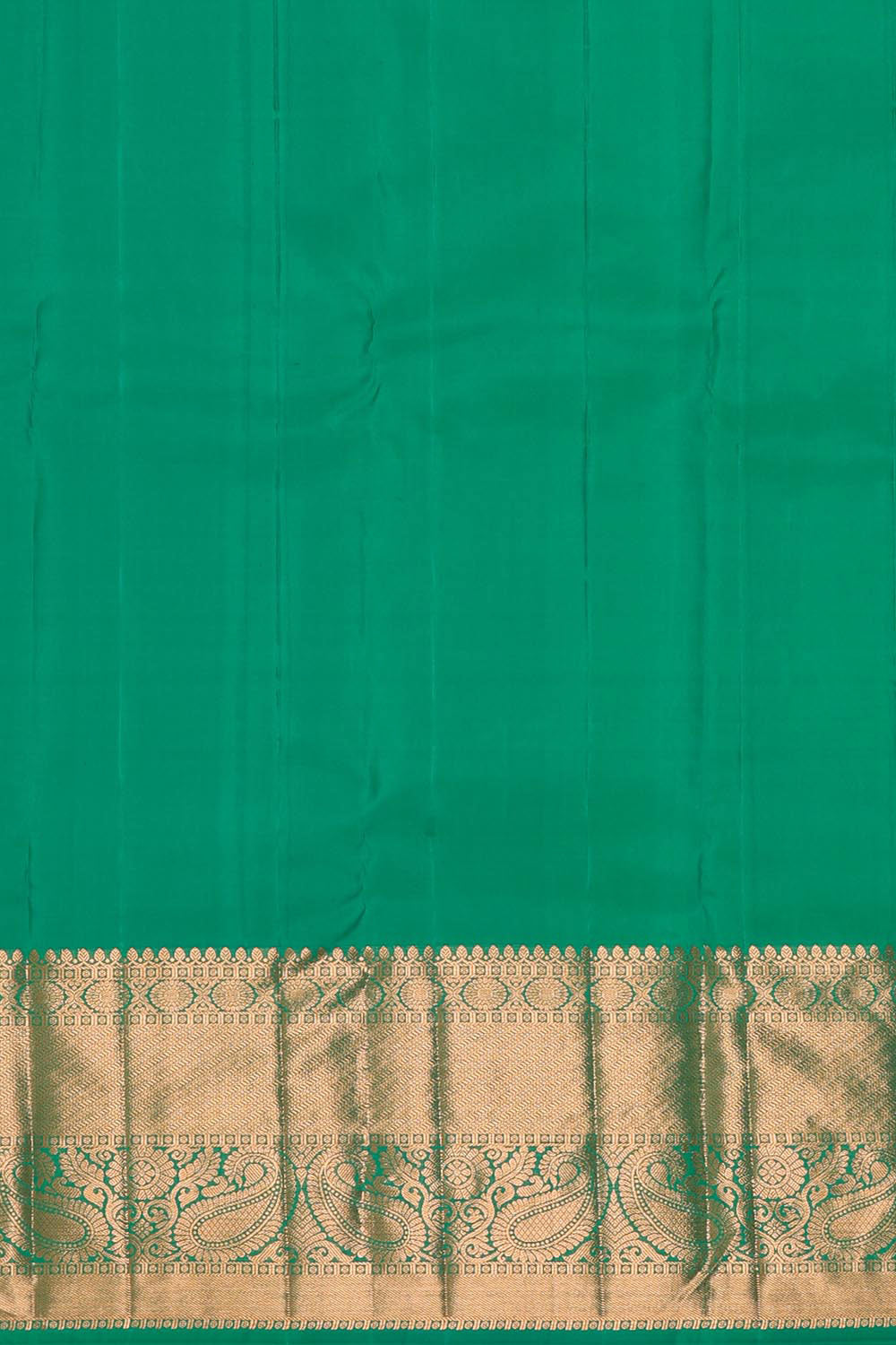 Collection of Kanchipattu Golden Green Brocade Saree in a gallery layout