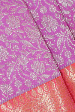 Image of Kanchipattu Lavender Pink Brocade Saree