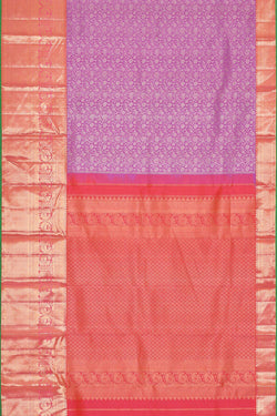 Image of Kanchipattu Lavender Pink Brocade Saree