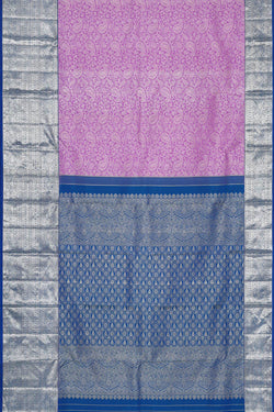 Collection of Kanchipattu Lavender Brocade Saree in a gallery layout