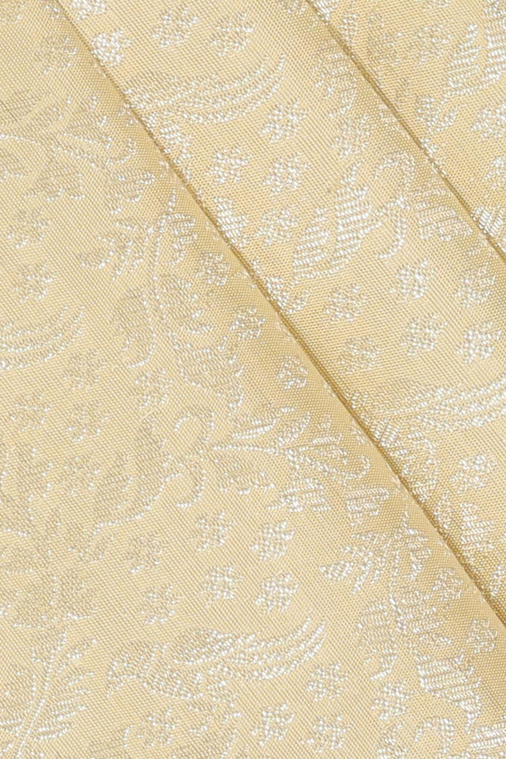 Collection of Kanchipattu Cream Brocade Saree in a gallery layout