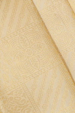 Collection of Kanchipattu Cream Brocade Saree in a gallery layout