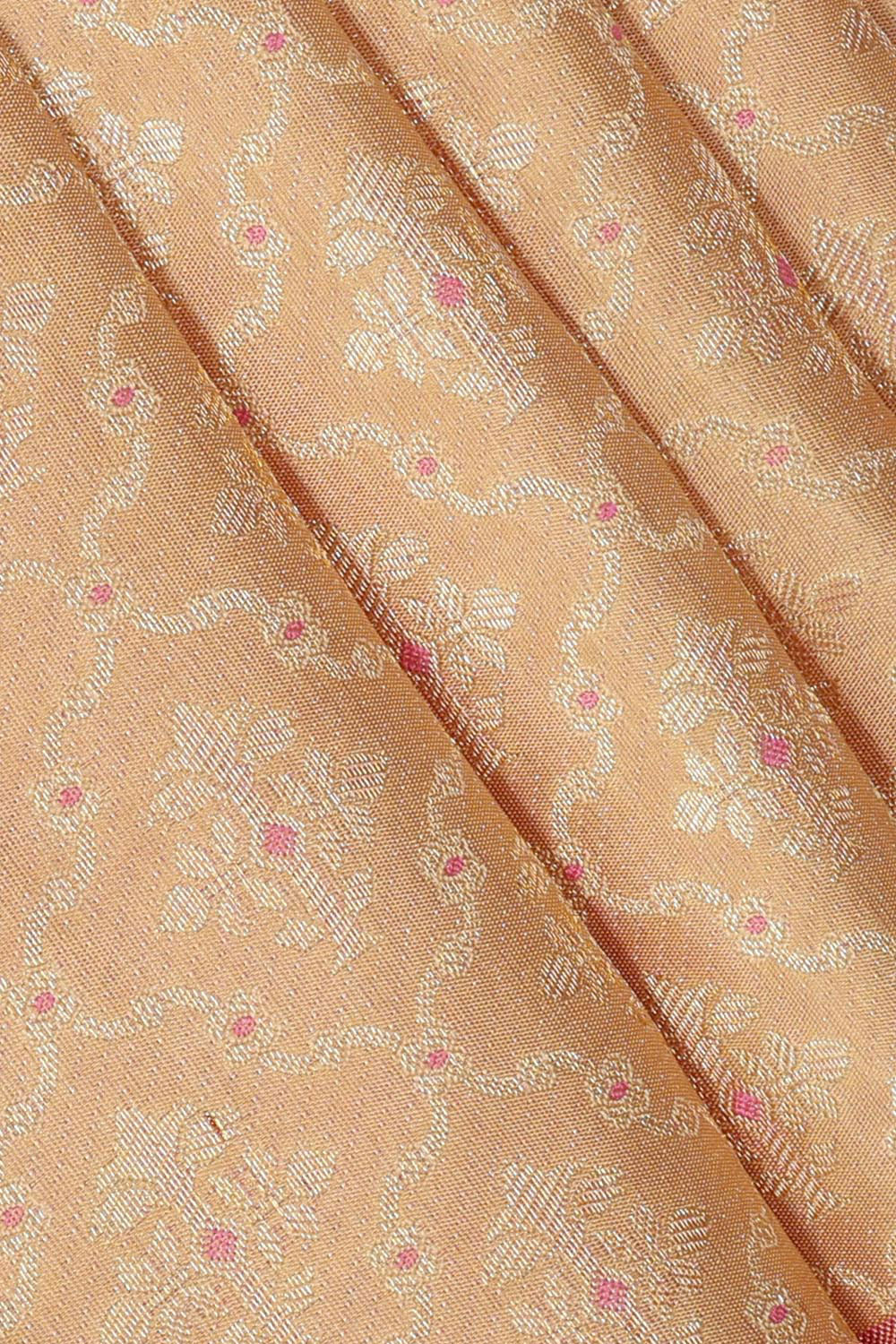 Image of Kanchipattu Dark Cream Brocade Saree