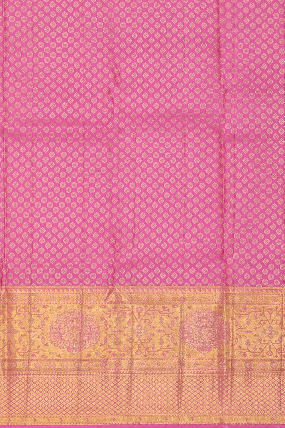 Collection of Kanchipattu Dark Cream Brocade Saree in a gallery layout