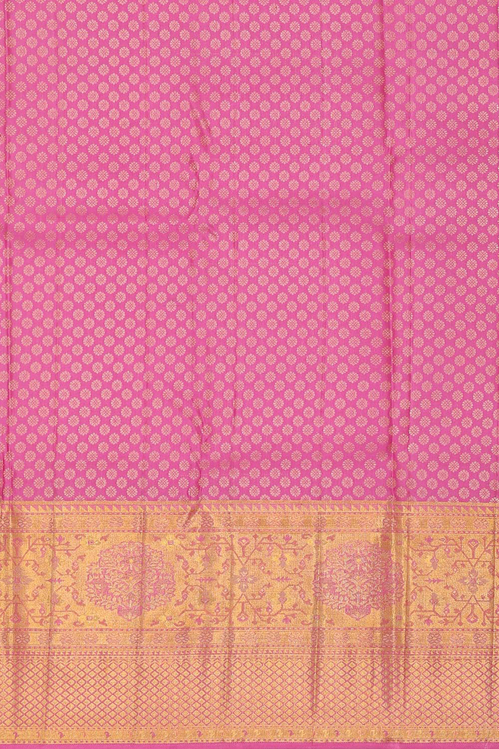 Image of Kanchipattu Dark Cream Brocade Saree