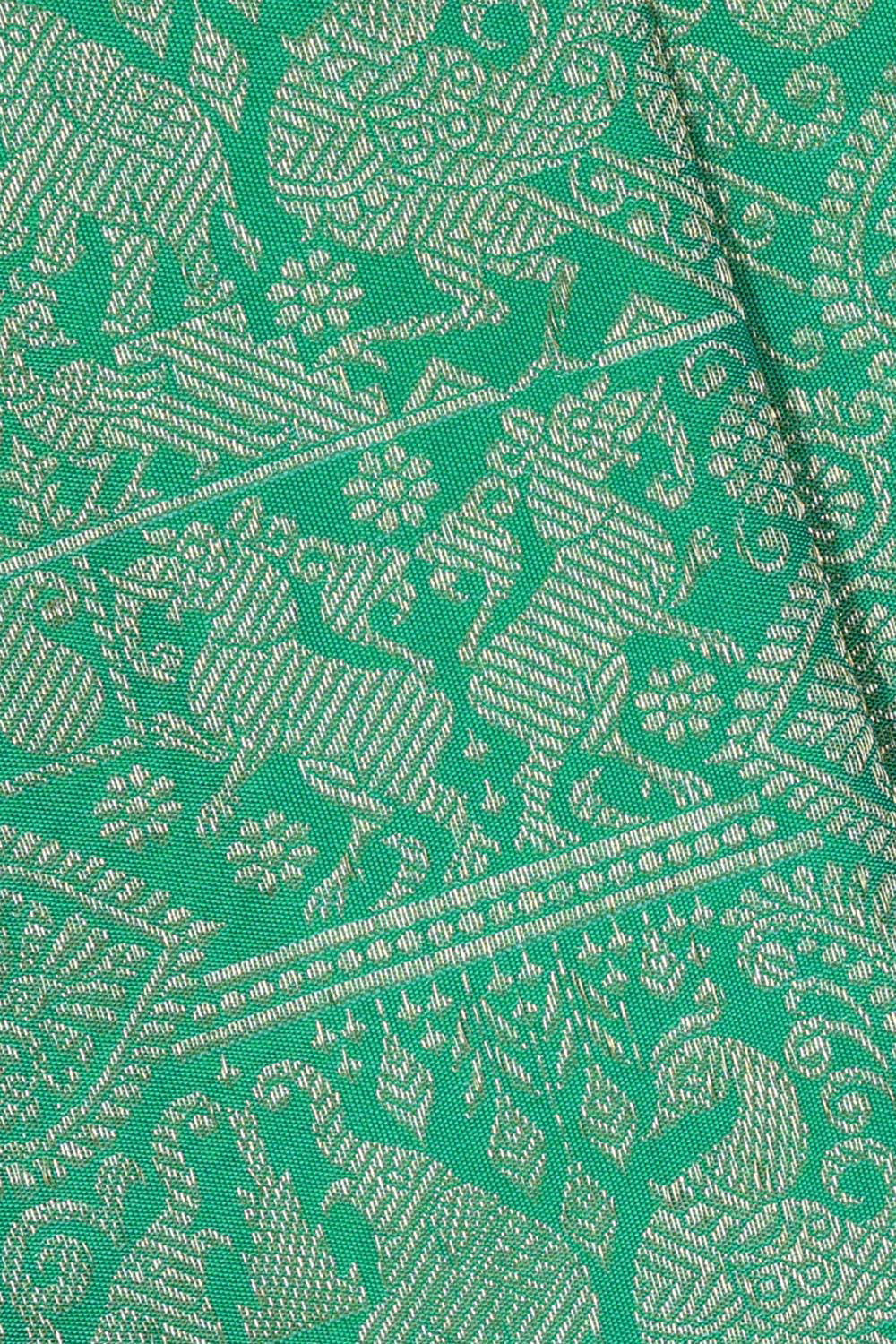 Kanchipattu Green Brocade Saree