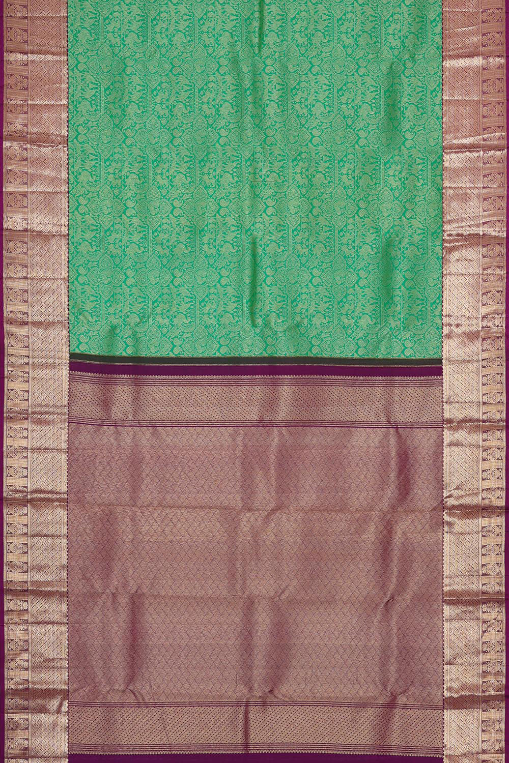 Kanchipattu Green Brocade Saree