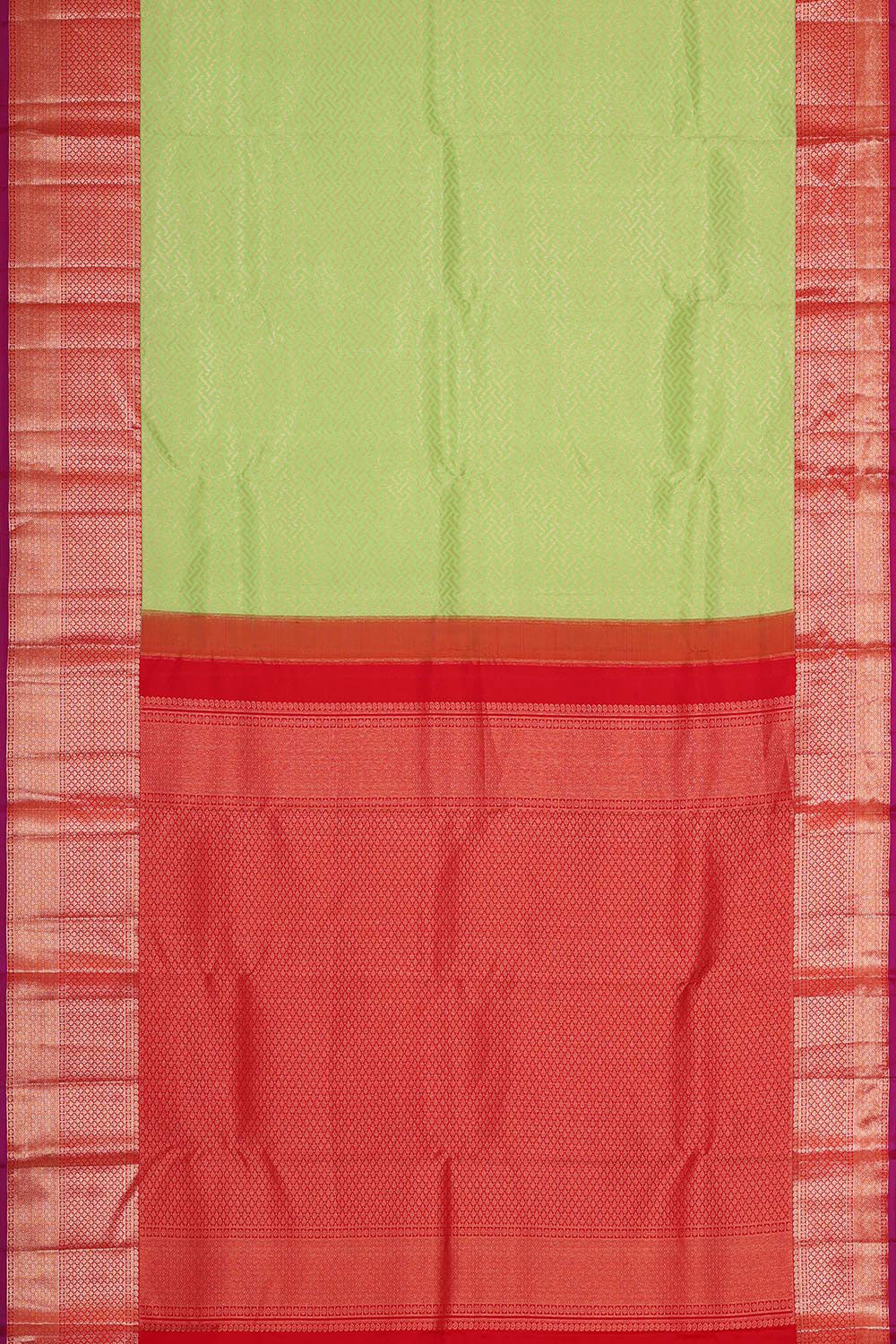 Collection of Kanchipattu Fresh Green Brocade Saree in a gallery layout