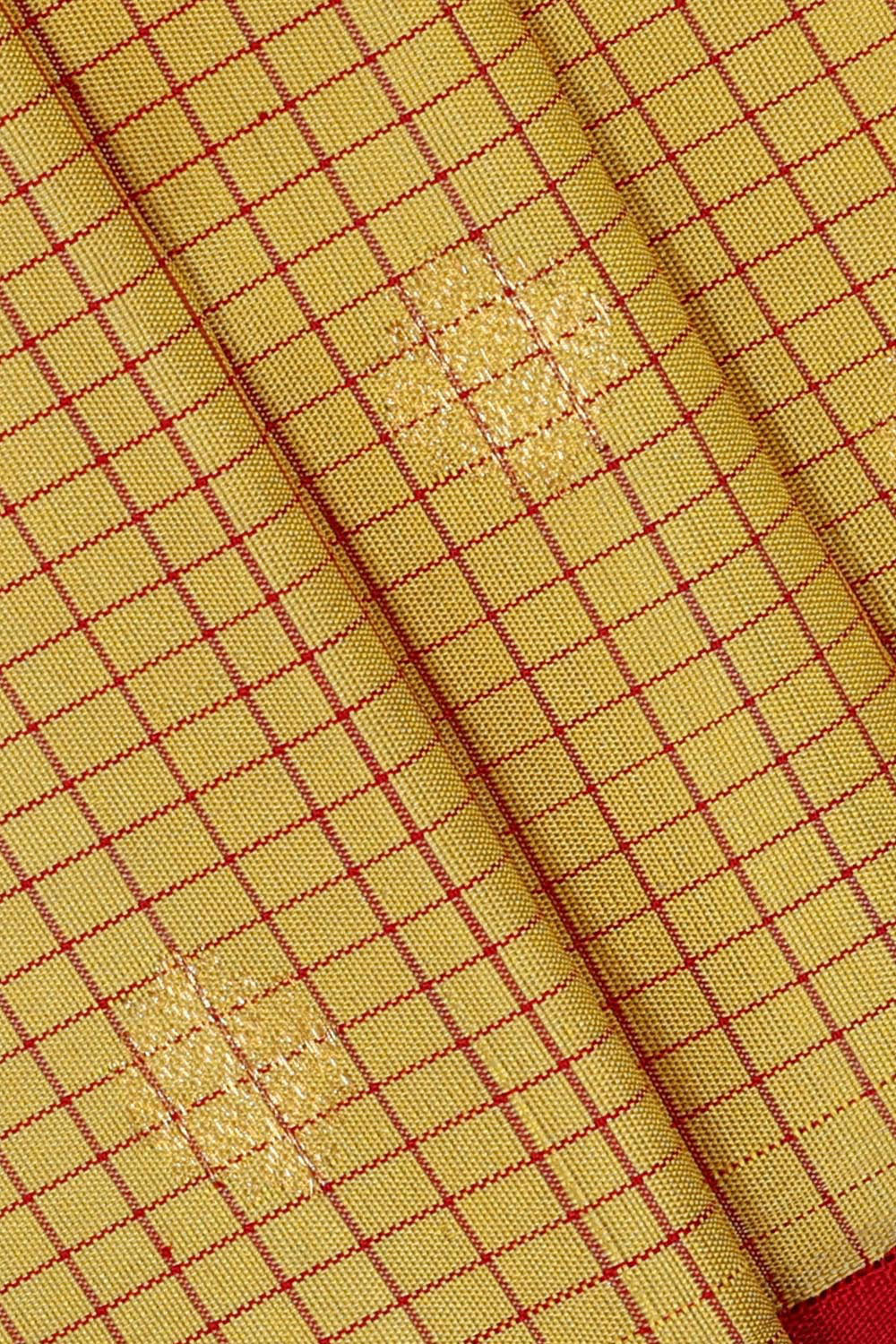 Gadwal Silk Yellow Saree