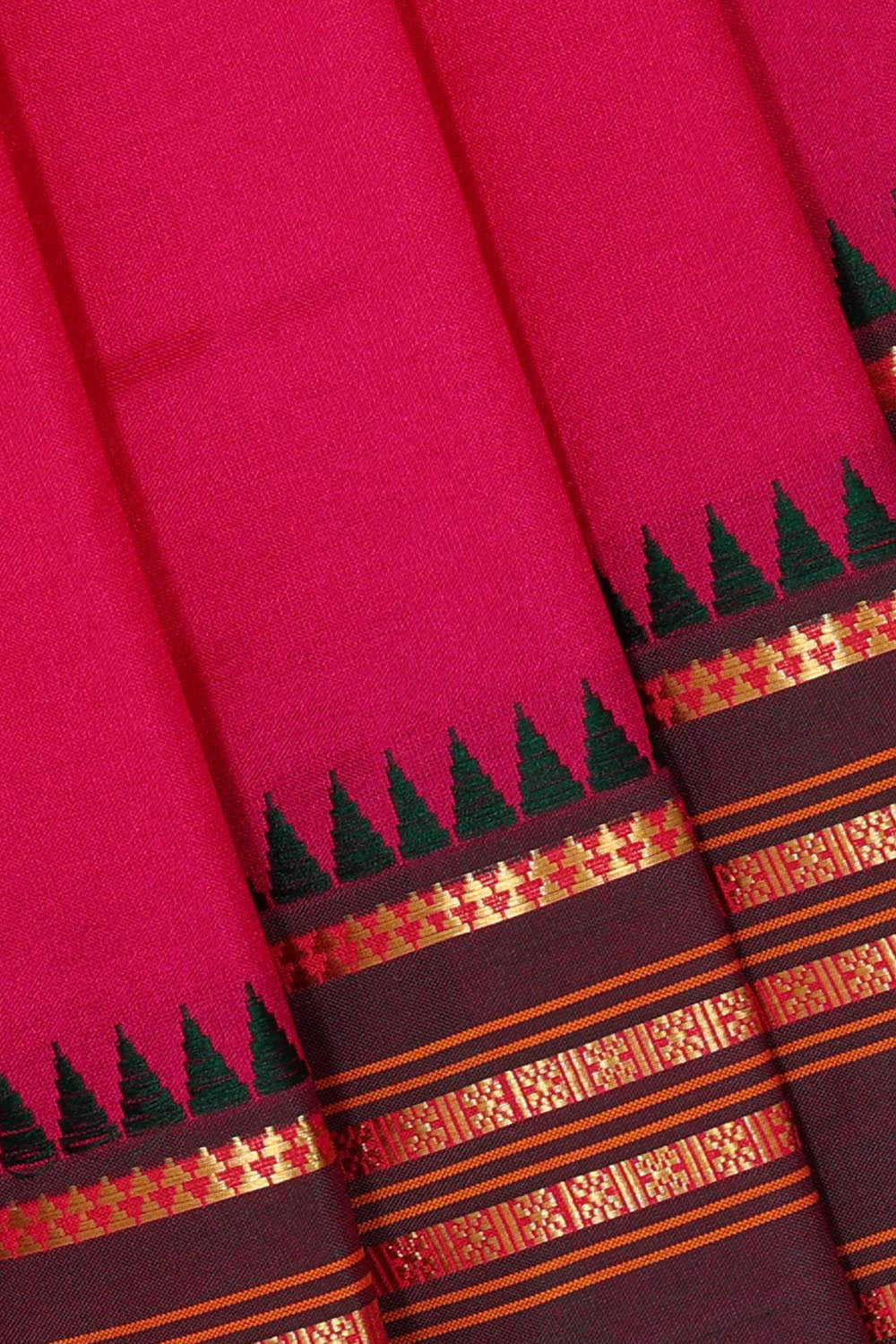 Narayanpet Silk Rani Pink Saree