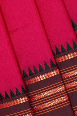 Image of Narayanpet Silk Rani Pink Saree