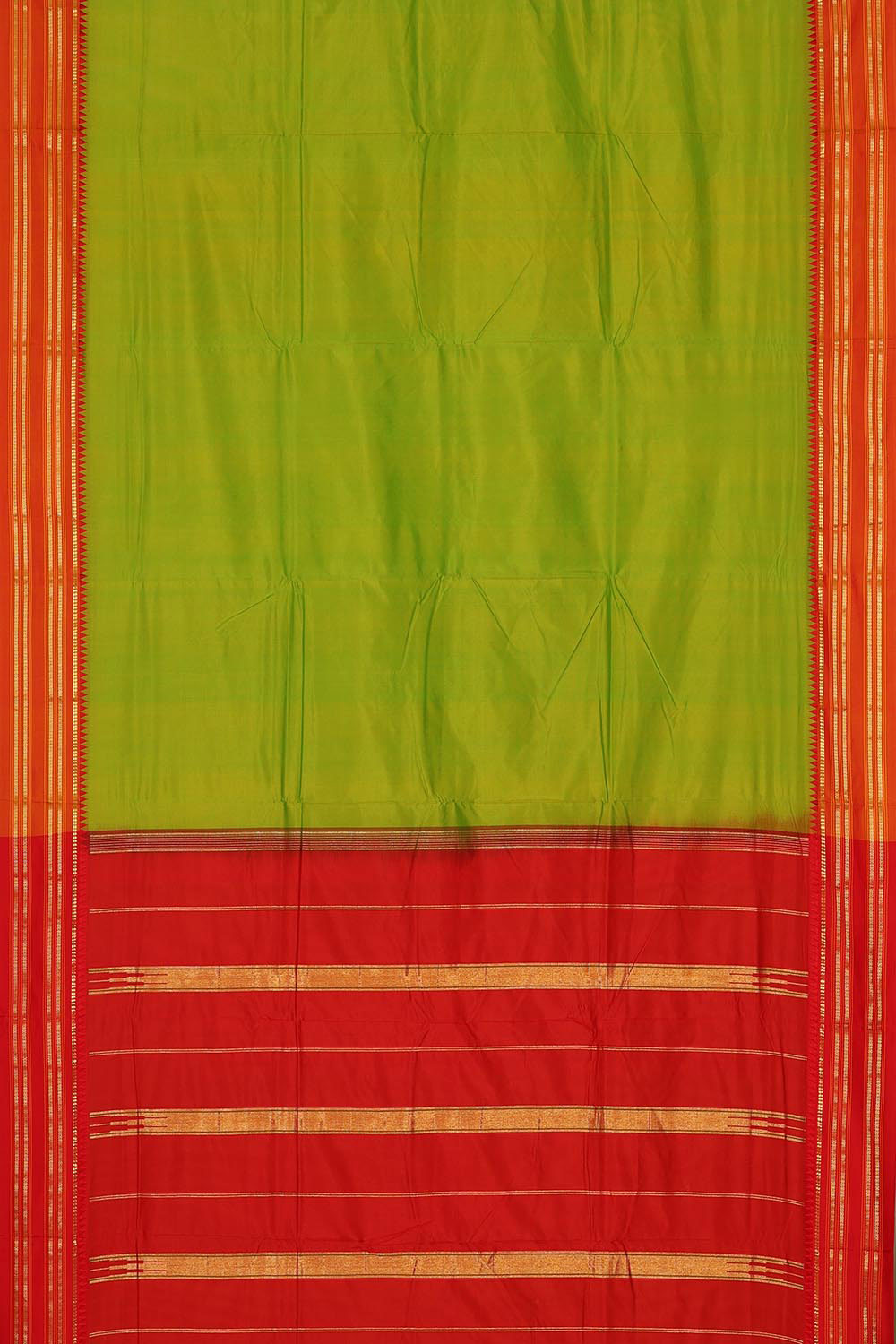 Narayanpet Silk Parrot Green Saree