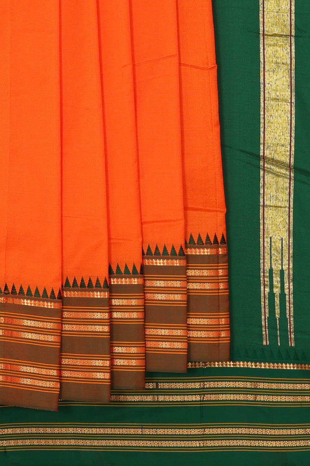 Narayanpet Orange Saree