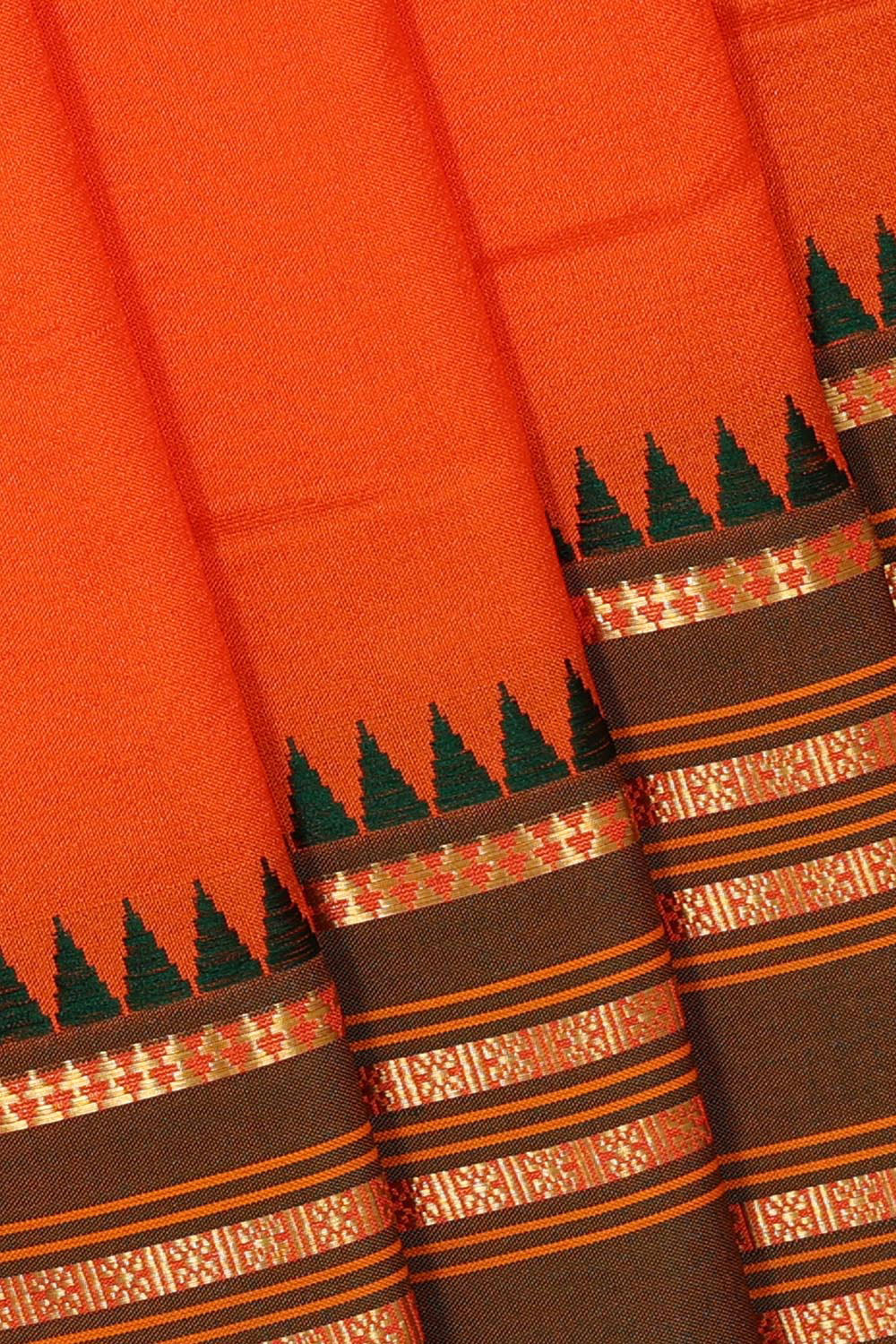 Narayanpet Orange Saree