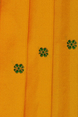 Image of Narayanpet Silk Yellow Saree