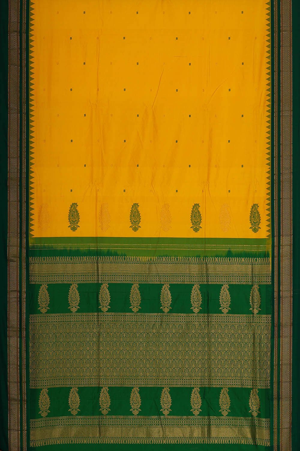 Narayanpet Silk Yellow Saree
