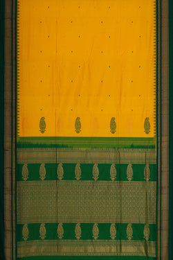 Image of Narayanpet Silk Yellow Saree
