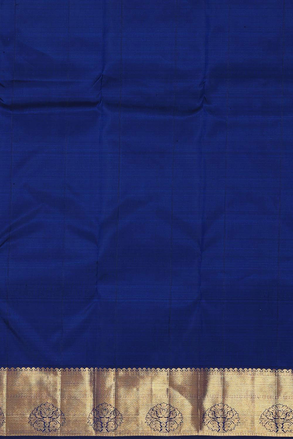 Collection of Kanchipattu Royal Blue Brocade Saree in a gallery layout