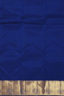 Collection of Kanchipattu Royal Blue Brocade Saree in a gallery layout