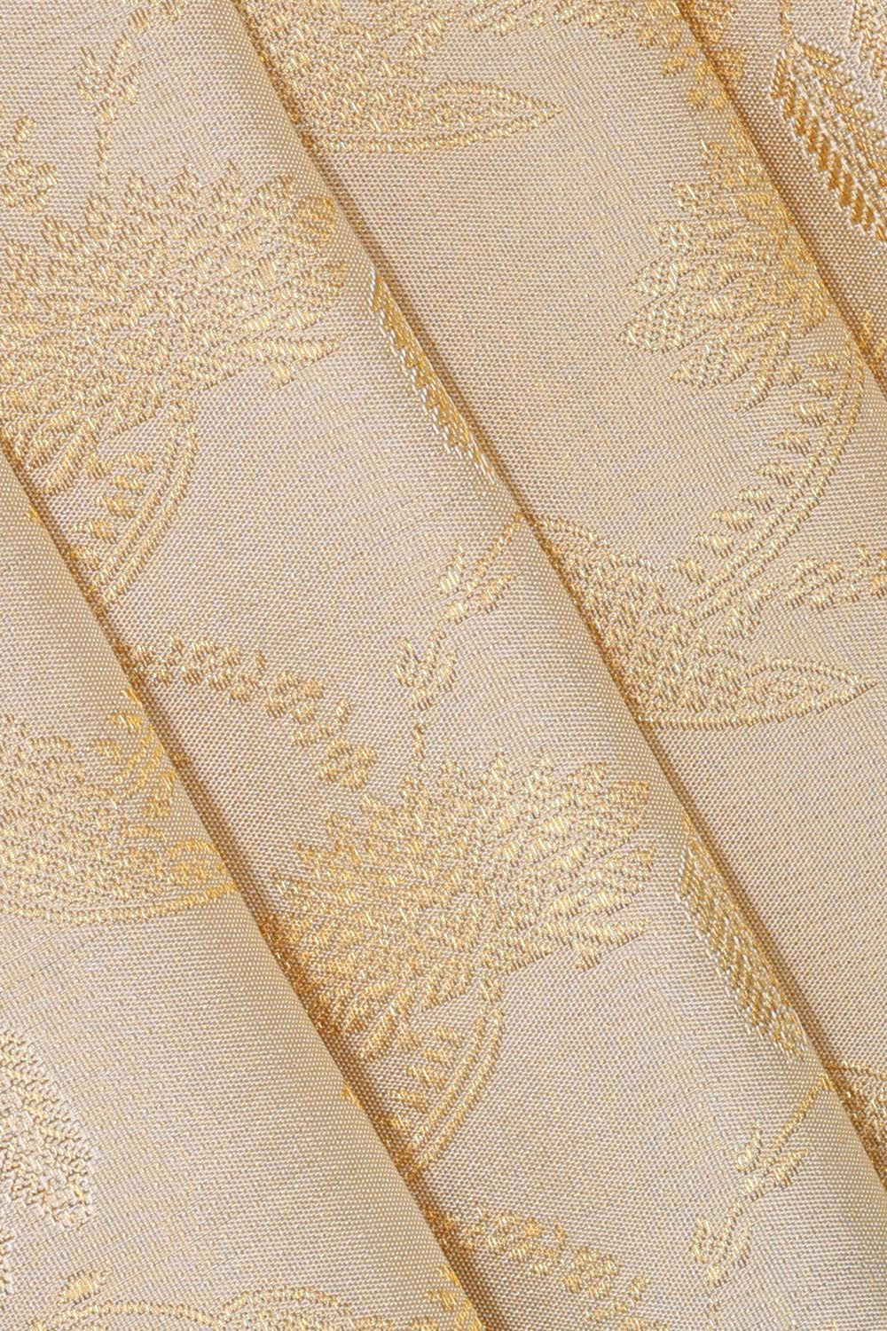 Kanchipattu Cream Brocade Saree