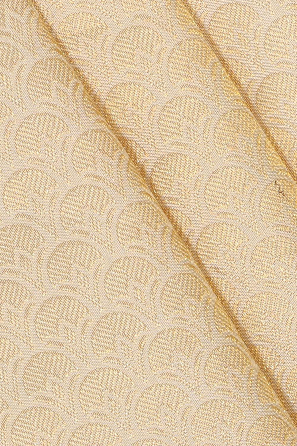 Image of Kanchipattu Cream Brocade Saree