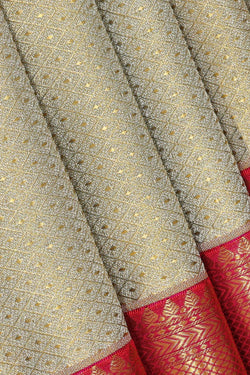 Collection of Kanchipattu Light Pista Green Tissue Brocade Saree in a gallery layout