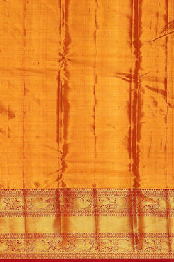 Collection of Kanchipattu Creamy Gold Tissue Brocade Saree in a gallery layout