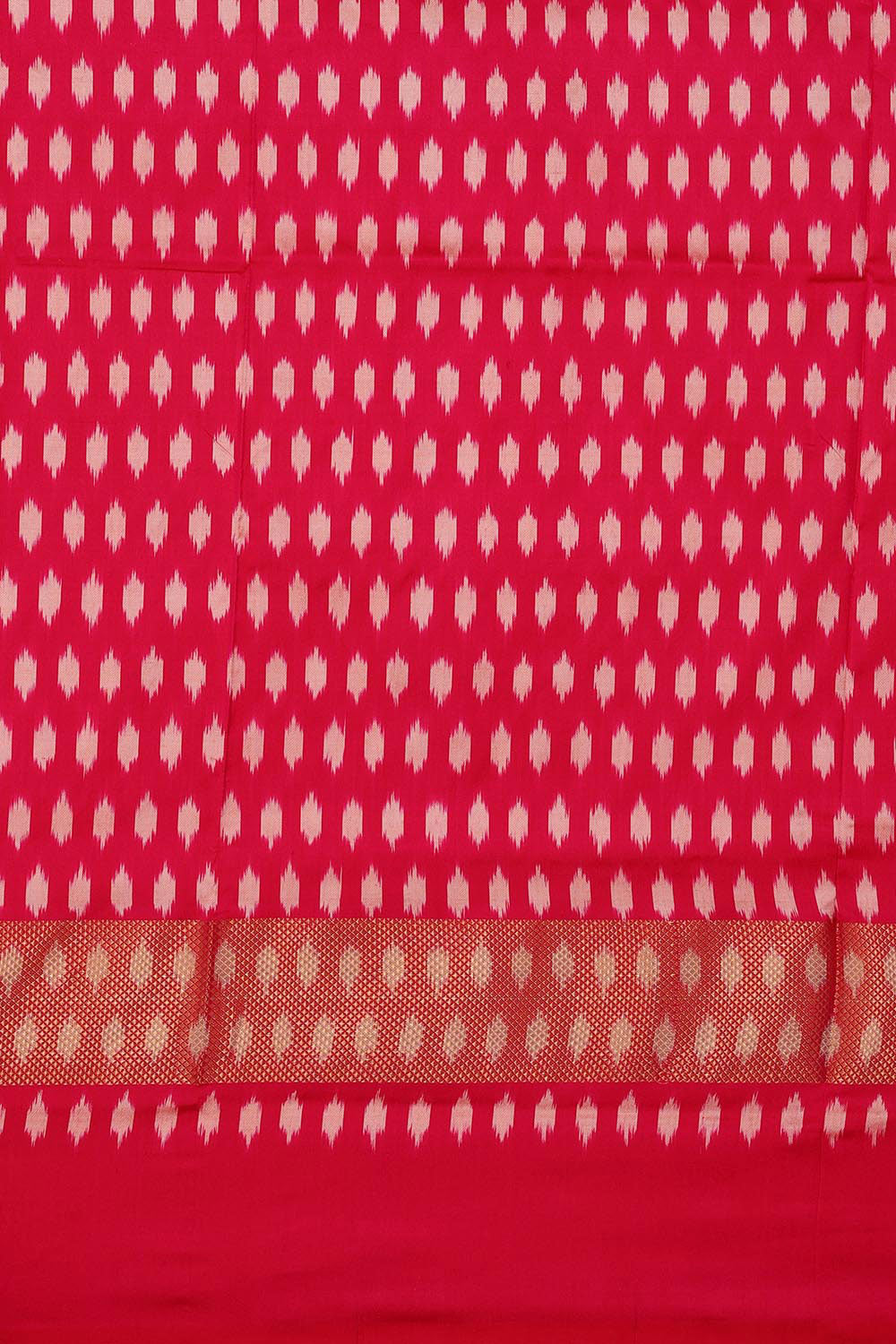 Image of Ikat Silk Light Pink Saree