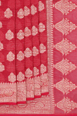 Image of Banarasi Georgette Red Saree