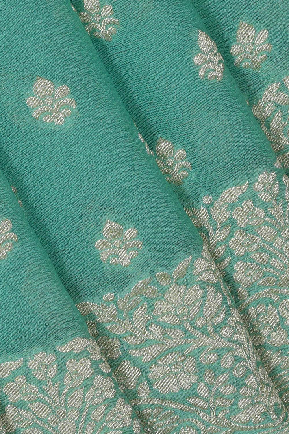 Banarasi Georgette Sea Blue Saree