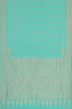 Image of Banarasi Georgette Light Sea Blue Saree