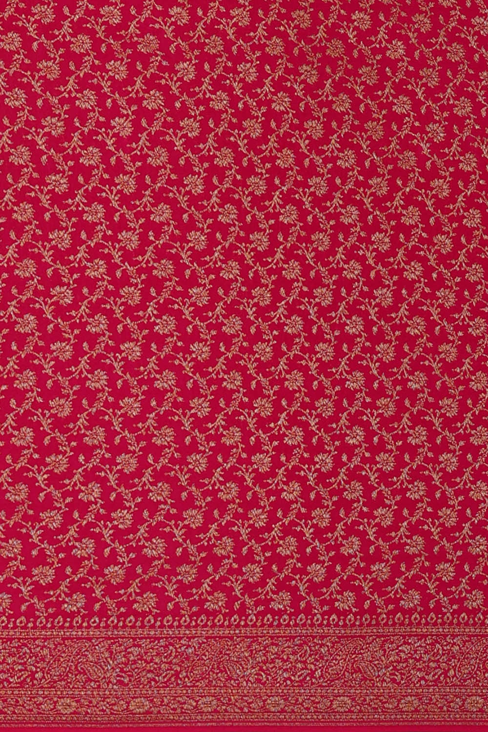 Image of Banarasi Crepe Yellow Saree