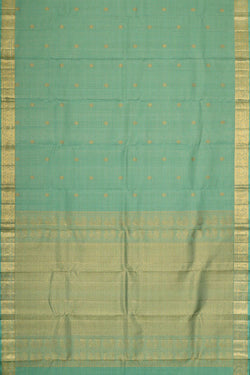 Collection of Kanchipattu Light Sea Green Brocade Saree in a gallery layout