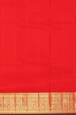 Collection of Kanchipattu Red Brocade Saree in a gallery layout