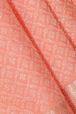 Collection of Kanchipattu Peach Brocade Saree in a gallery layout